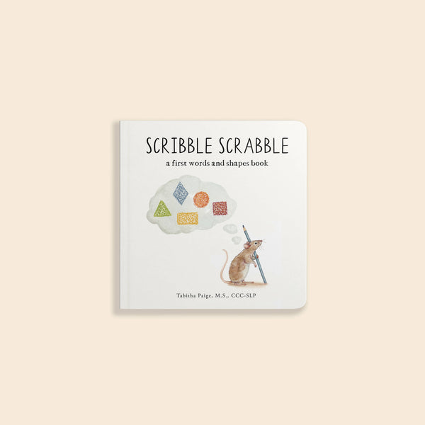 Paige and Tate Scribble Scrabble: A Board Book of First Words