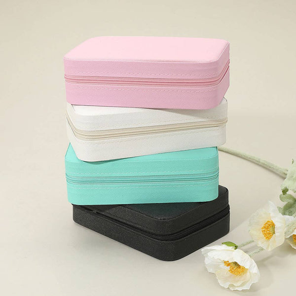 Faux Leather Portable Jewelry Box
