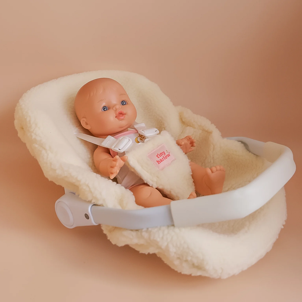 Doll Car Seat - Strawberry picnic - Tiny Harlow