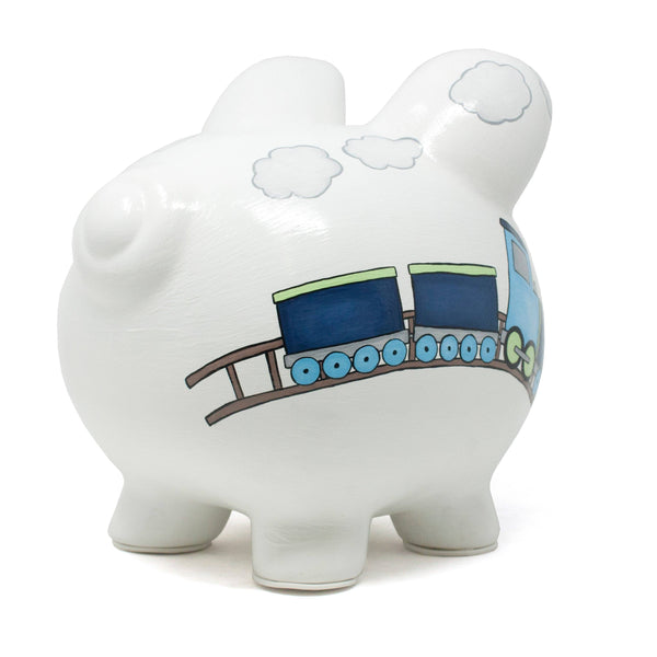 Child to Cherish Box Car Train Large Piggy Bank
