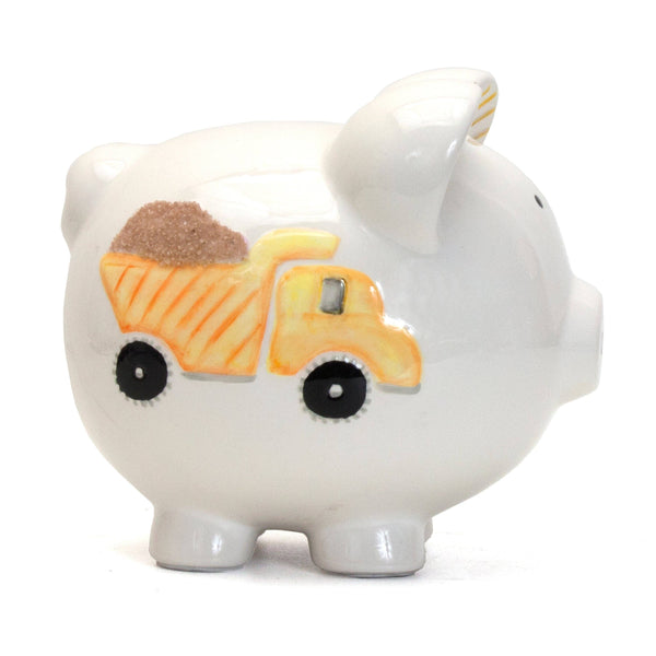 Child to Cherish Digger Truck Piggy Bank