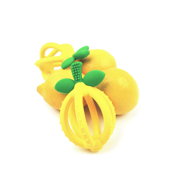 Bitzy Biter™ Teething Ball Baby Teether: Lemon