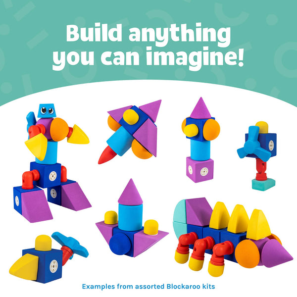 Blockaroo Magnetic Foam Blocks - Castle (35pc)