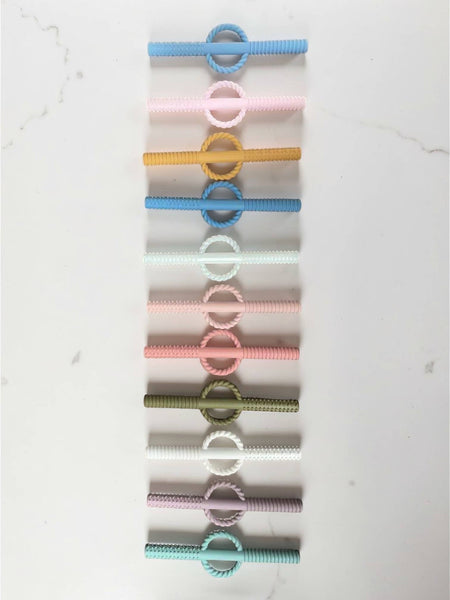 Three Hearts Teething Tube/Straw Sets All Silicone