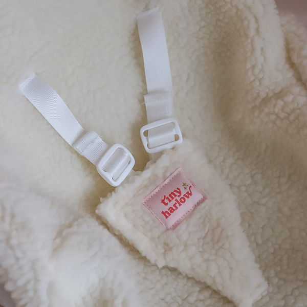 Doll Car Seat - Pink Gingham - Tiny Harlow