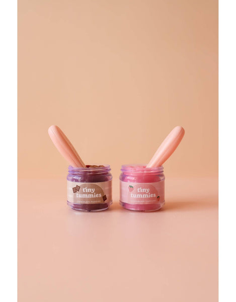 Tiny Tummies - Chocolate pudding Jar for Doll - Tiny Harlow
