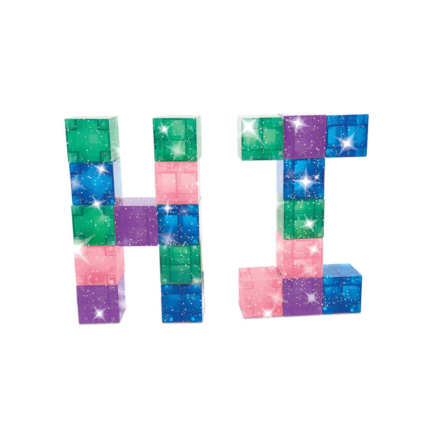 Crayola Glitter PIP Cubes Magnetic Building Cubes 24pc