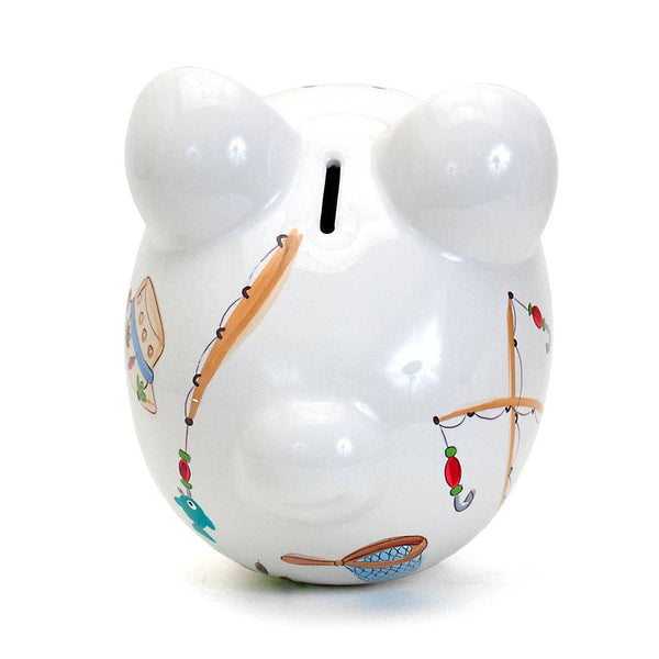 Child to Cherish Gone Fishing Large Piggy Bank