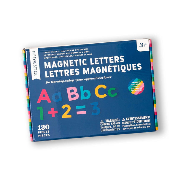 2" 130pc Rainbow Adventure Magnetic Letters