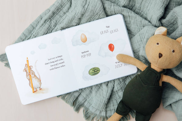 Paige and Tate Scribble Scrabble: A Board Book of First Words