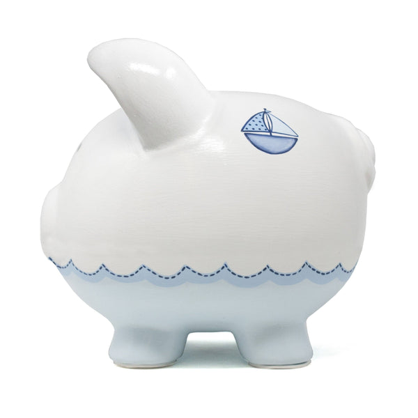 Child to Cherish Triple Sailboat Large Piggy Bank