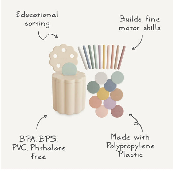 Mushie Coin and Tube Sorting Toy