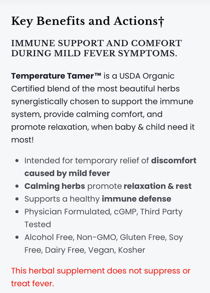 Dr. Green Mom Temperature Tamer Kids