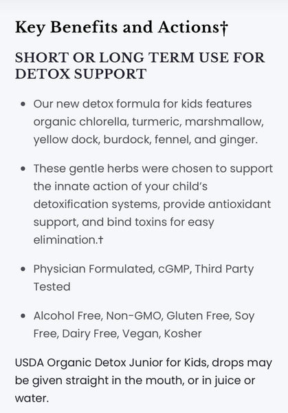 Dr. Green Mom Detox Junior
