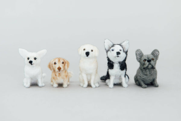 Paige and Tate Little Felted Friends: Labrador Retriever Needle-Felting Kit
