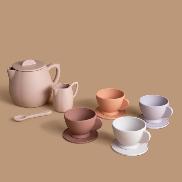 *LIMITED* Silicone Tea Set - Petal I Kids Pretend Playset