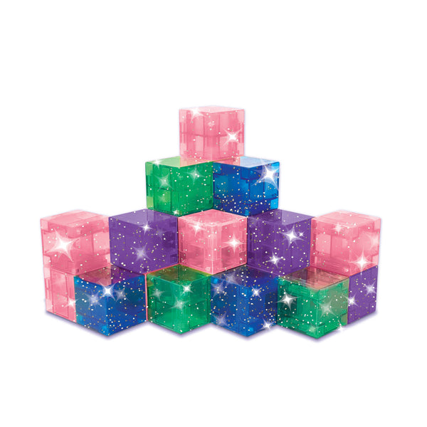 Crayola Glitter PIP Cubes Magnetic Building Cubes 24pc