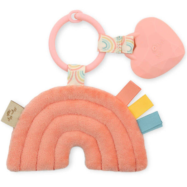 Itzy Pal™ Plush + Teether: Rainbow lol