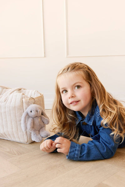 Snuggle Bunnies Plush Bunny Keychain with Bow - Penelope (6")
