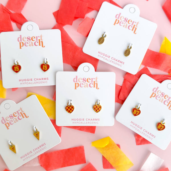 Football Huggie Charms