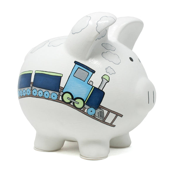 Child to Cherish Box Car Train Large Piggy Bank