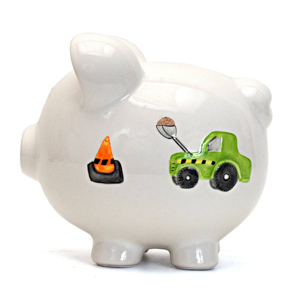 Child to Cherish Digger Truck Piggy Bank