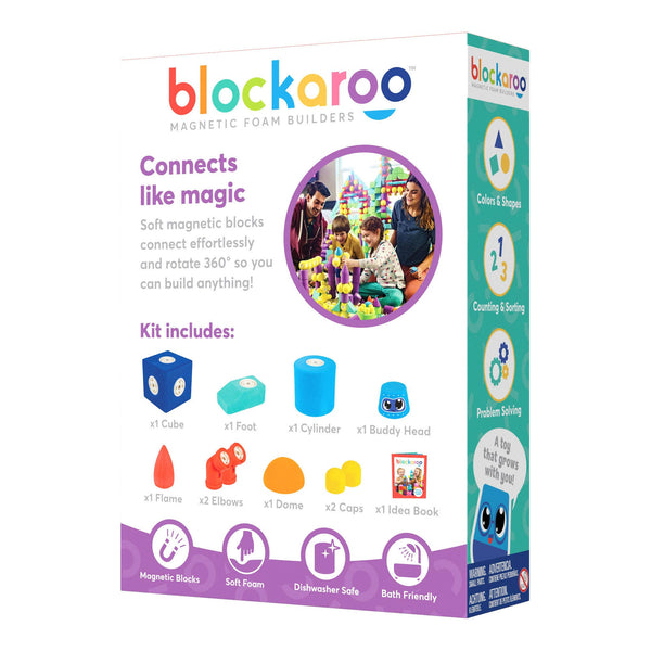 Blockaroo Magnetic Foam Builders - Small - Robot (10pc)