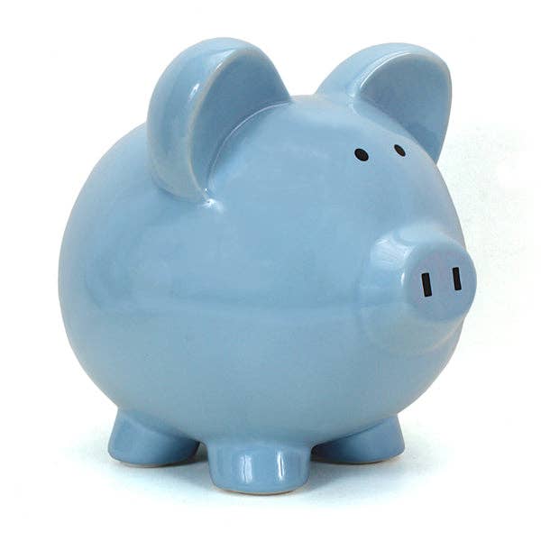 Child to Cherish Blue Piggy Bank