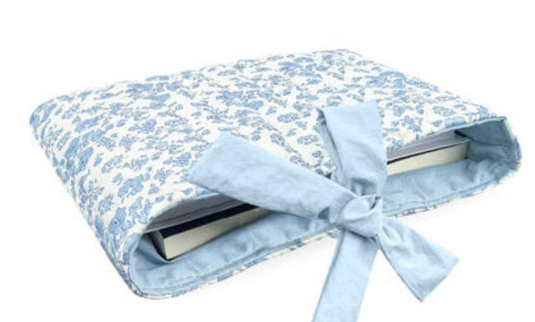 Jillian Blue Floral Tie Bible Cover
