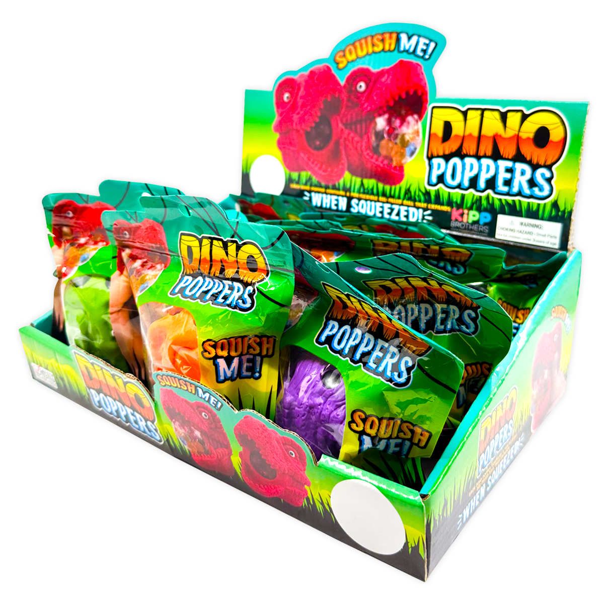 SO MUCH FUN SQUISHY DINO POPPERS