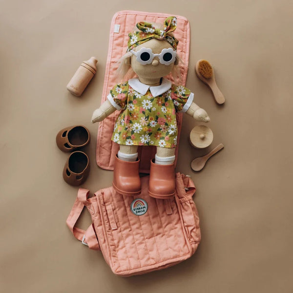 Olli Ella Carry Convertible Changing Set Pink