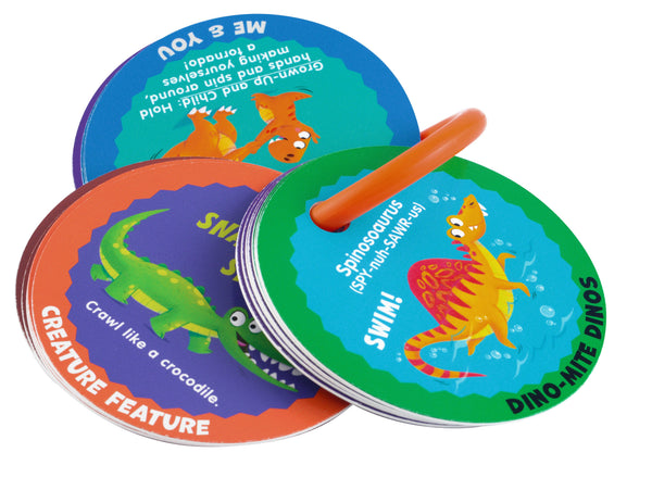 Preschool Action Cards Dino Stomp and Roar!