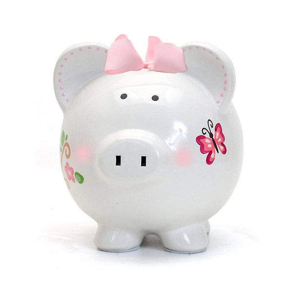 Pink Owl Large Piggy Bank