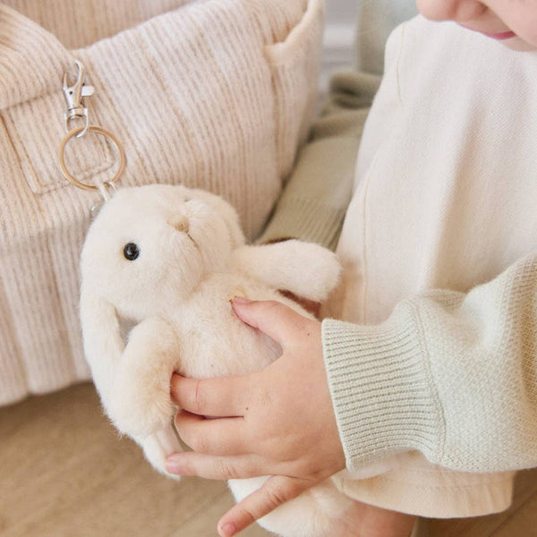 Snuggle Bunnies Plush Bunny Keychain with Bow - Penelope (6")