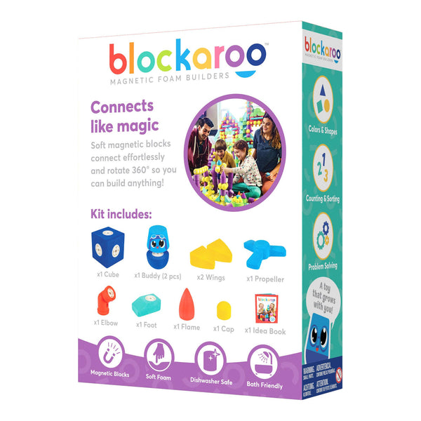 Blockaroo Magnetic Foam Blocks - Small - Plane (10pc)