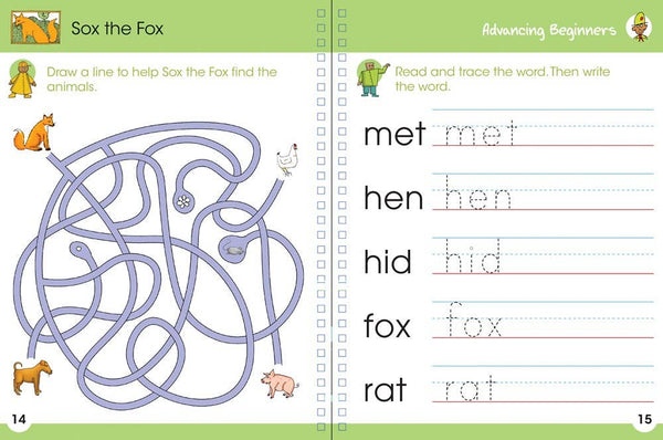 Bob Books Wipe-Clean Workbook: Advancing Beginners
