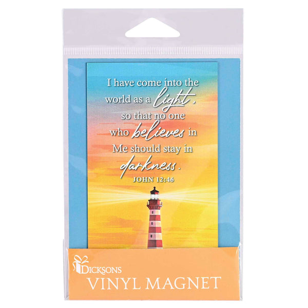 Magnet Lighthouse John 12:46 2.75x5