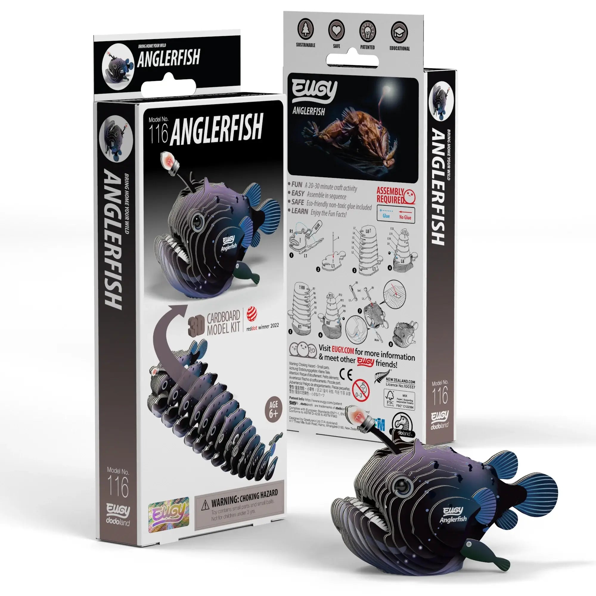 EUGY Anglerfish 3D Puzzle