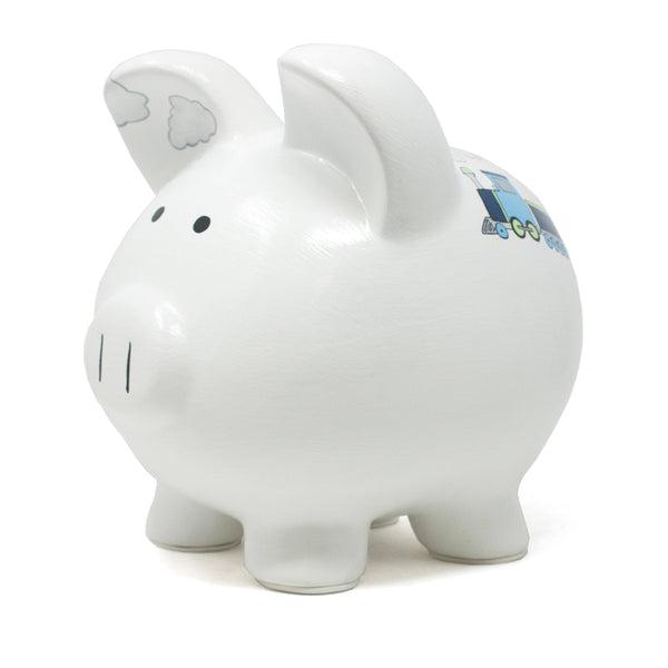 Child to Cherish Box Car Train Large Piggy Bank