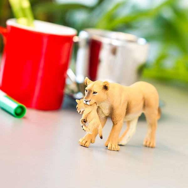 Lioness with Cub Figurine Toy