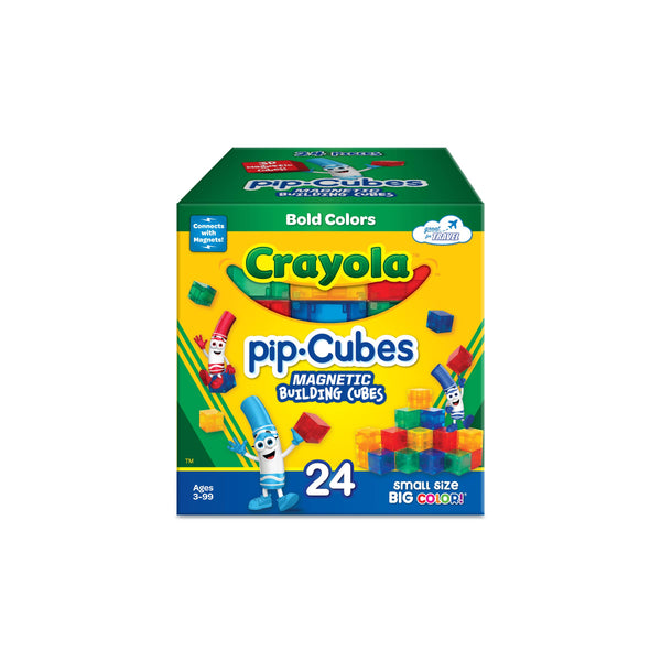 Crayola Bold PIP Cubes Magnetic Building Cubes 24pc