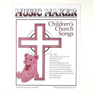 Children's Church Songs accessory music for the Music Maker