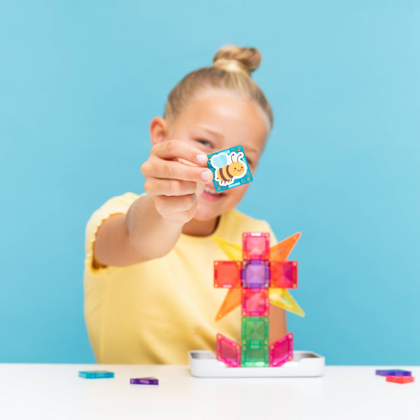CONNETIX Magnetic Tiles Travel Mini Pack, 32 Pieces