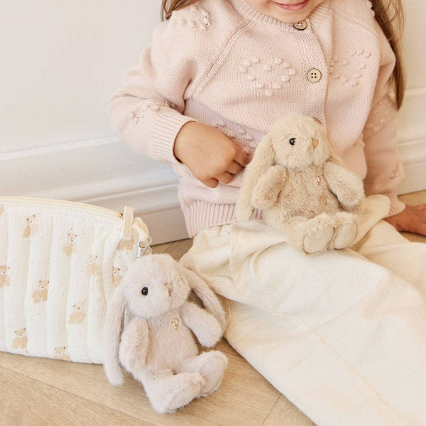 Snuggle Bunnies Plush Bunny Keychain with Bow - Penelope (6")