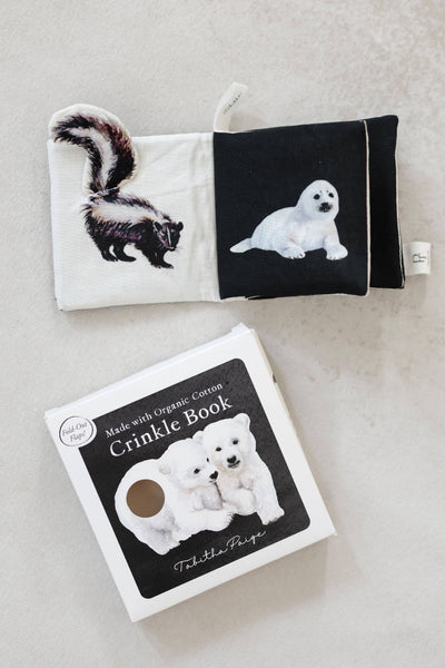 Paige and Tate Crinkle Book Made with ORGANIC Cotton