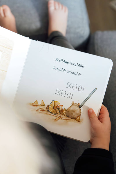 Paige and Tate Scribble Scrabble: A Board Book of First Words