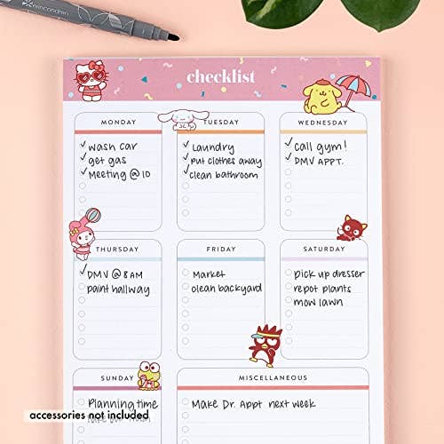 Hello Kitty Checklist Notepad