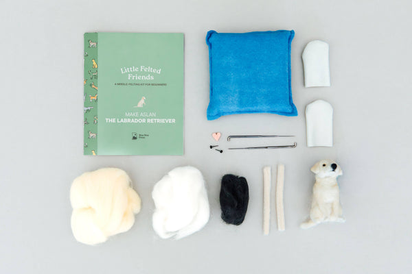 Paige and Tate Little Felted Friends: Labrador Retriever Needle-Felting Kit