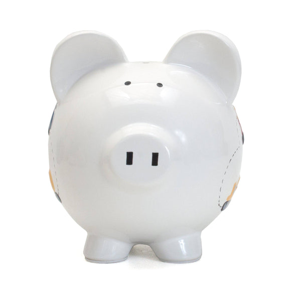 Child to Cherish White Construction Large Piggy Bank