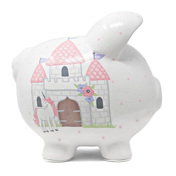 Child to Cherish Unicorn Castle Large Piggy Bank